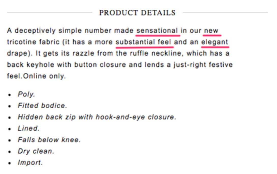 Product page with detailed, SEO-friendly descriptions.