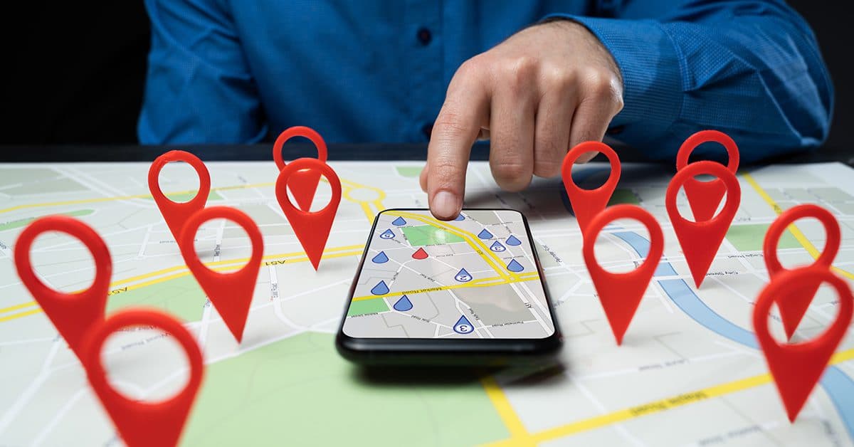 google maps on a cell phone