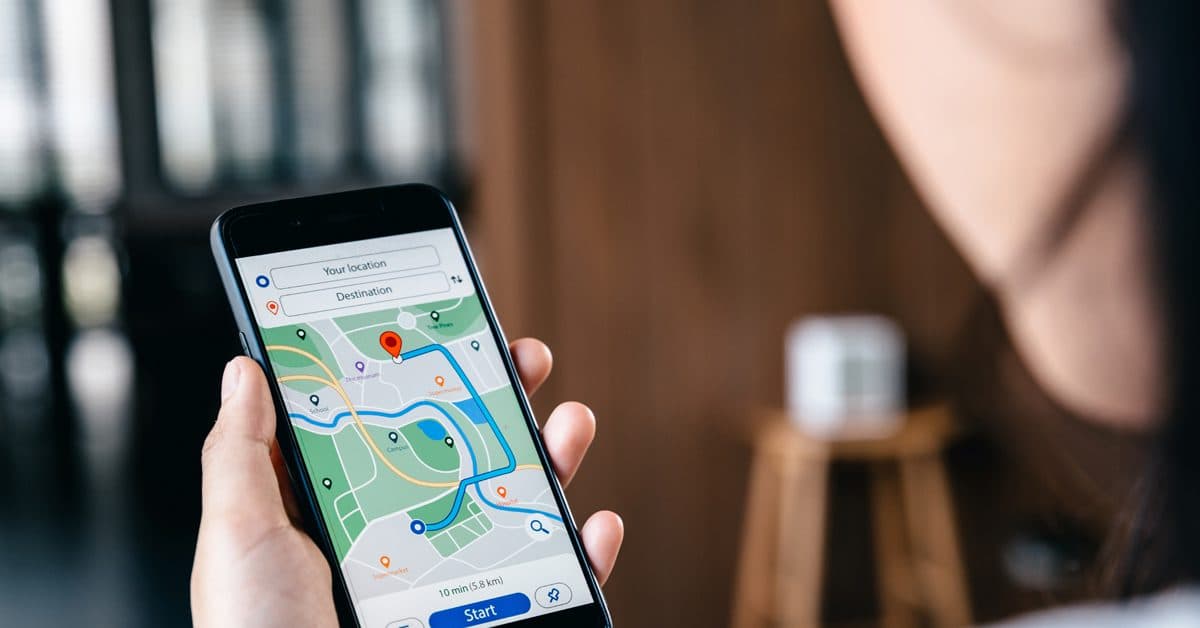 results from Google's local map pack on a phone