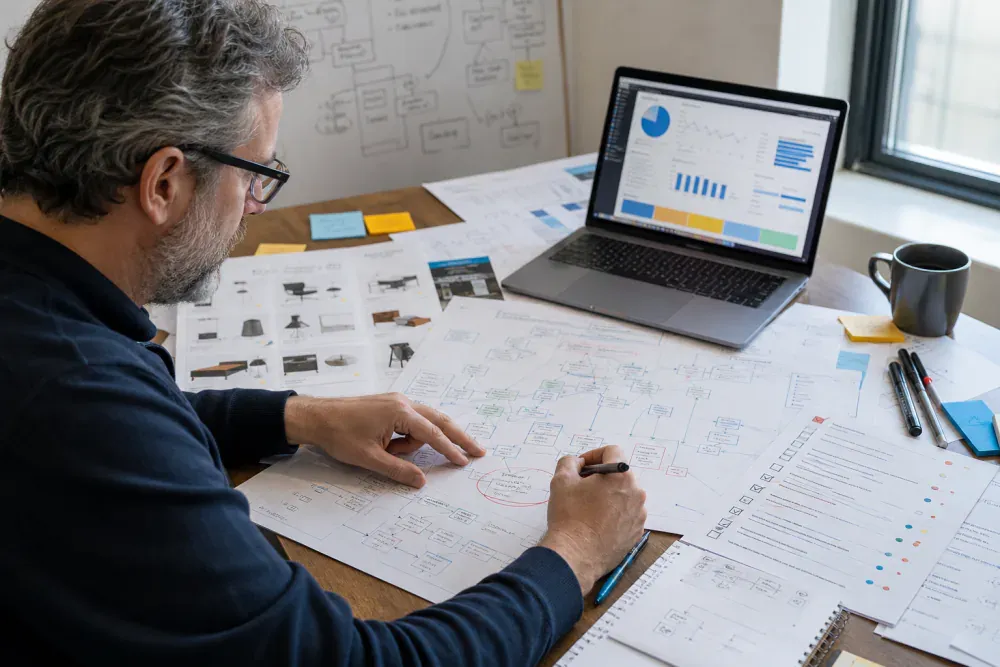 Ecommerce SEO expert conducting a new account audit
