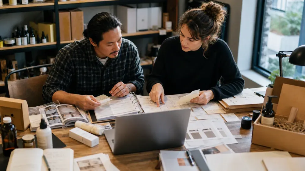 DTC team organizing product evidence for AI search optimization