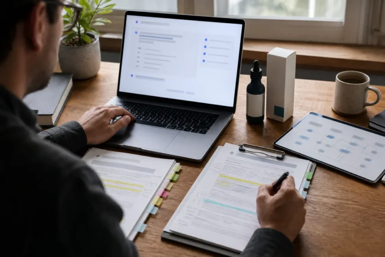 SEO researcher evaluating an ecommerce brand in AI-generated search answers